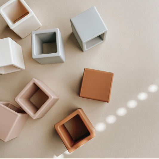 Niko || Silicone Stacking Blocks by Pretty Please Teethers